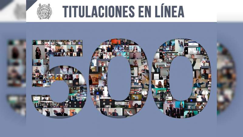 UMSNH registra 500 titulados en la Modalidad en Línea
