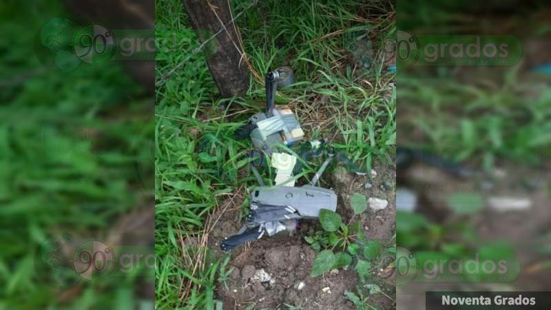 Qué hay detrás de los supuestos drones con explosivos “asegurados” en Tepalcatepec 