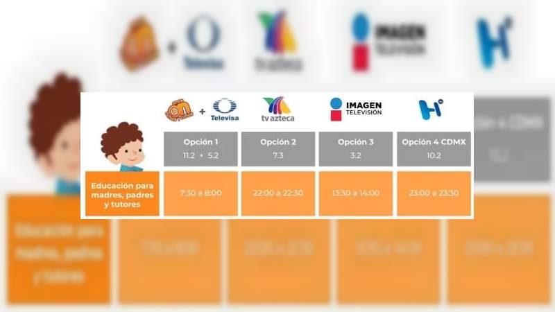 Anuncia la SEP los horarios y canales para el regreso a clases