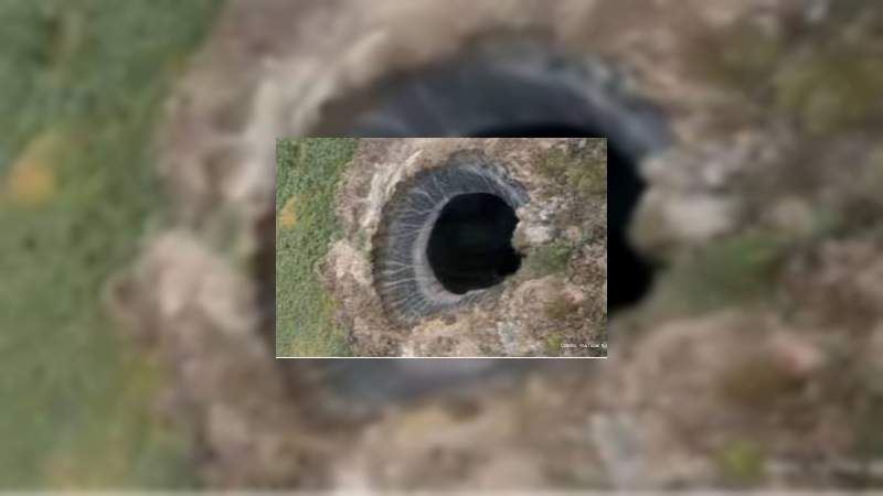 Hallan en Rusia otra de las llamadas "Puertas del Infierno", te mostramos como luce el cráter 