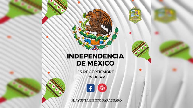 Ceremonias del Grito de Independencia en la región Apatzingán serán de manera virtual