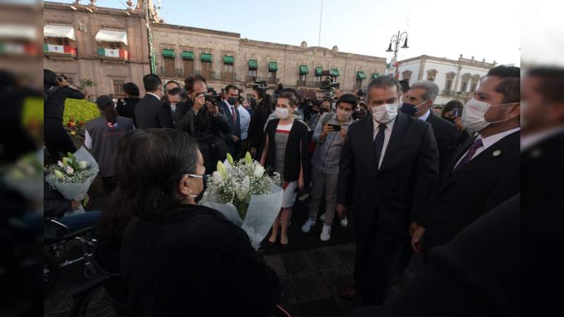 Depósito de ofrenda y guardia de honor, 12 aniversario de los atentados del 15 de septiembre  