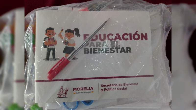 Invierte Gobierno de Morelia 4 millones en útiles escolares 