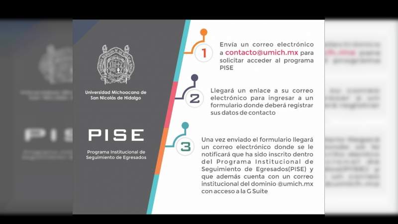UMSNH presenta Programa Institucional de Seguimiento de Egresados (PISE)