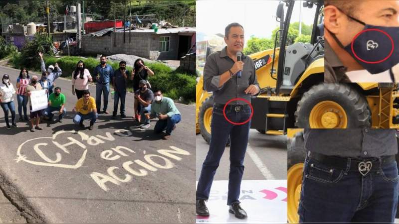 Con pintas en carreteras, Secretario del Ayuntamiento de Zitácuaro hace campaña para Carlos Herrera, Secretario de gobierno de Michoacán