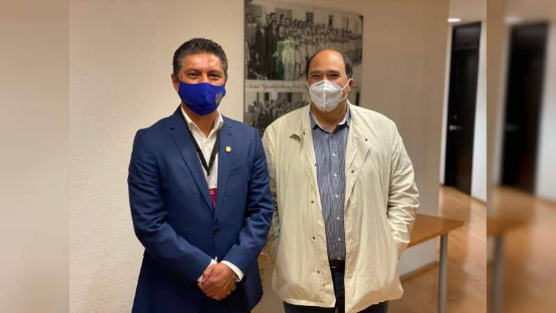 Ante presidencia de la república, el rector Raúl Cárdenas fortalece gestión de recursos para la UMSNH