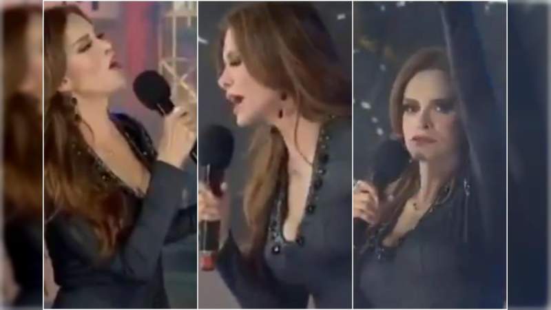 Lucía Mendez olvida su canción y le falló el playback, en programa en vivo 