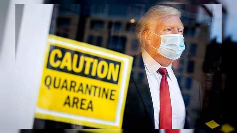 Aseguran que Trump tiene tos y mucha fiebre debido al Covid-19 