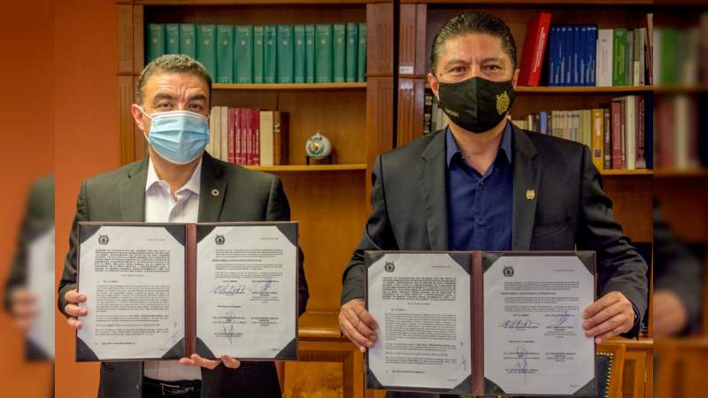UMSNH y la Cámara Nacional de la Industria de la Transformación signan convenio de colaboración