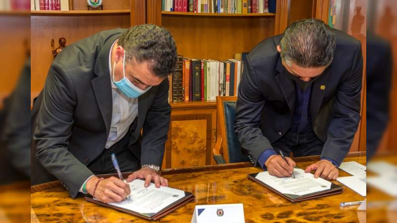 UMSNH y la Cámara Nacional de la Industria de la Transformación signan convenio de colaboración