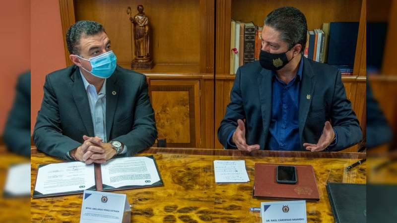 UMSNH y la Cámara Nacional de la Industria de la Transformación signan convenio de colaboración