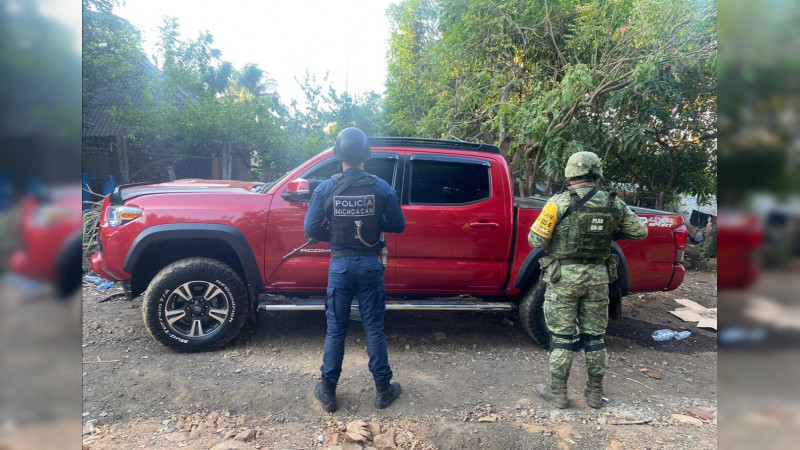 Incautan arsenal en LC, Michoacán