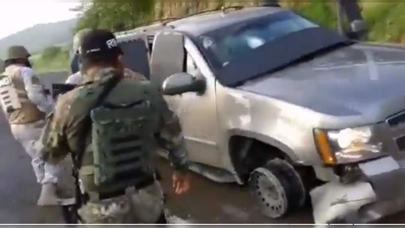 Difunden video de emboscada al CJNG en Coalcomán 