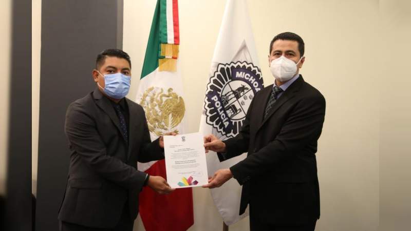 Entregan nuevos nombramientos en la SSP de Michoacán  