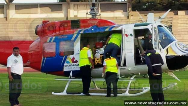 Grave mujer bombero tras accidentarse en Puruándiro, Michoacán - Foto 0 