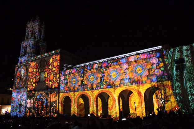Realizan proyección de video mapping en Morelia - Foto 0 