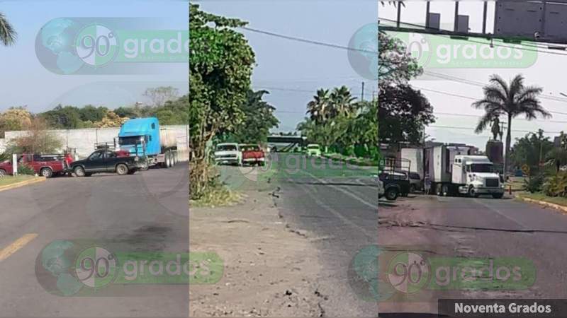 Delincuentes bloquean diversas carreteras en Múgica 