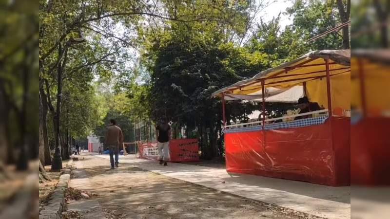Se instalan oferentes de las fiestas guadalupanas en sedes alternas en Morelia, Michoacán