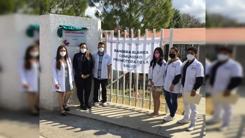 Recibe Gobierno de Morelia certificación “Comunidad Promotora de la Salud 