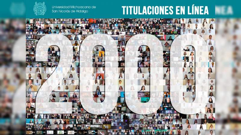 UMSNH registra 2 mil titulados En Línea desde que se agudizó la pandemia 