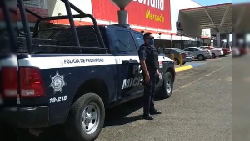Supervisa SSP medidas sanitarias en comercios de Morelia, Michoacán