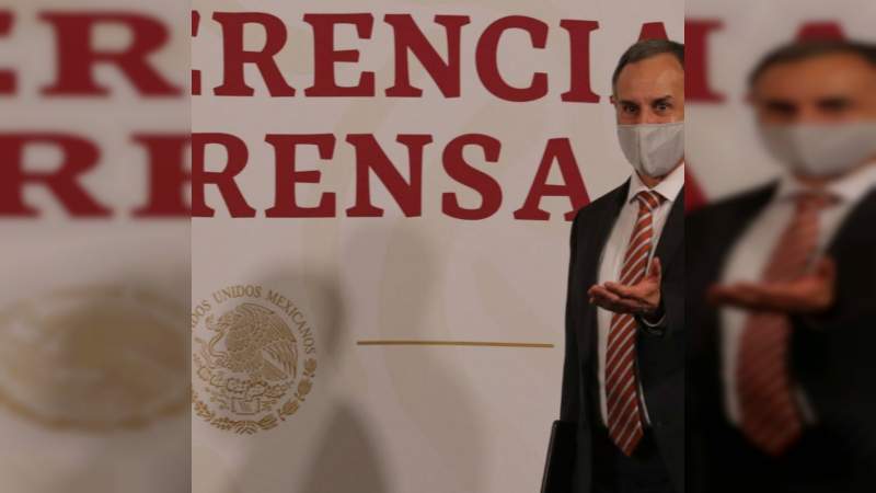 Asegura López-Gatell que el país comienza a teñirse de rojo por el Covid-19 