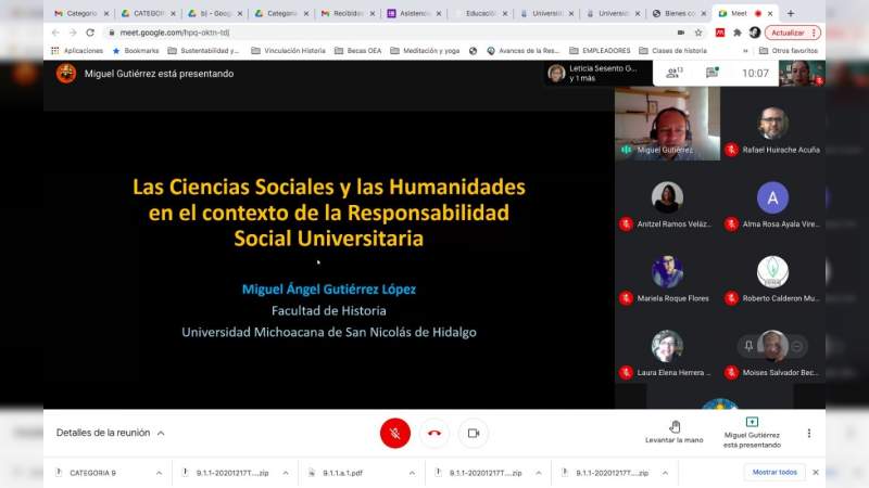 UMSNH realiza foro virtual sobre Responsabilidad Social Universitaria 2020