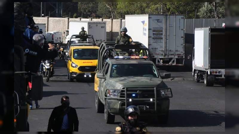 Esta mañana dio inició simulacro de vacunación con operativo de traslado hacia el 81 Batallón de infantería 