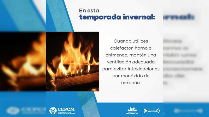 Pide PC estatal no bajar la guardia en la prevención contra las temperaturas frías 