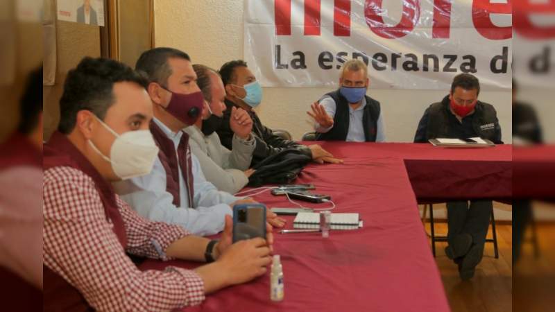 Mesa de trabajo por la unidad de Morena en Morelia, incluyente y plural: Alfredo Ramírez