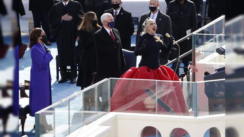 Lady Gaga y Jennifer Lopez ofrecen espectáculo en investidura de Biden como presidente de Estados Unidos