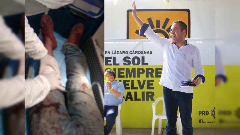 Como candidato de Aureoles a Gobernador, Herrera Tello se desentiende de la violencia en Zitácuaro 