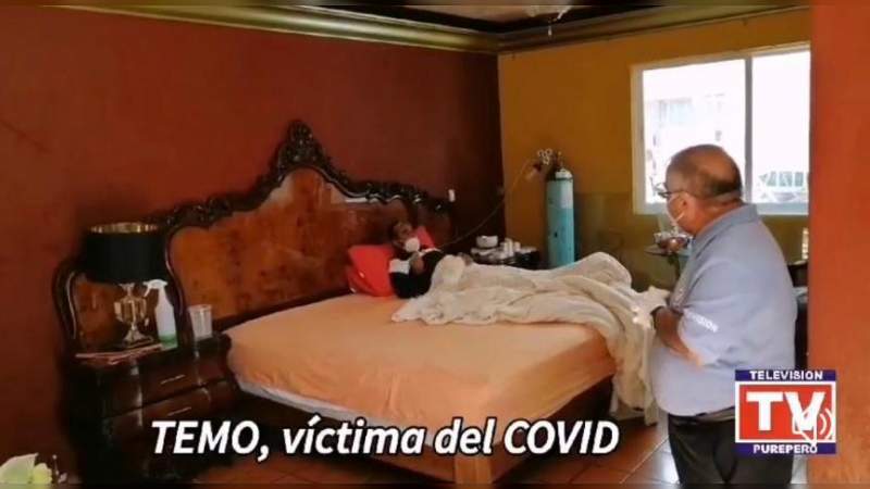 Edil de Purépero tiene Covid, lo critican por usar el contagio para su reelección