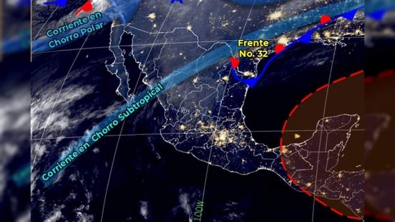 Pide PC estatal tomar medidas preventivas ante presencia del frente frío 32 