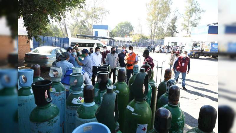 Gobierno de Morelia inspecciona establecimientos con venta de oxígeno médico