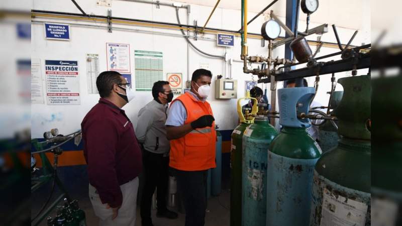 Gobierno de Morelia inspecciona establecimientos con venta de oxígeno médico