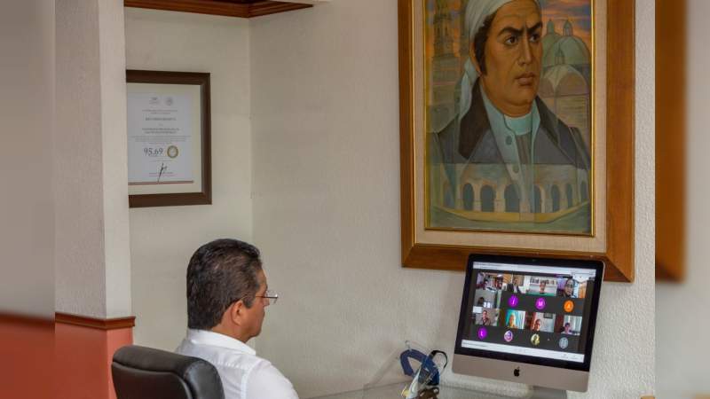 Rector de la UMSNH reconoce trabajo de Enlaces de Transparencia