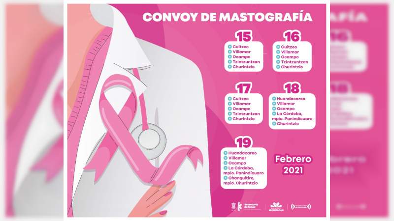 Mastógrafos móviles, servicio gratuito para las michoacanas  