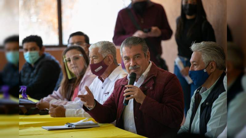 Llevar la transformación a todos los rincones de Michoacán, el objetivo de Raúl Morón 