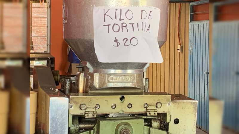 Comienza a aumentar el precio del kilo de tortillas en Uruapan, Michoacán  