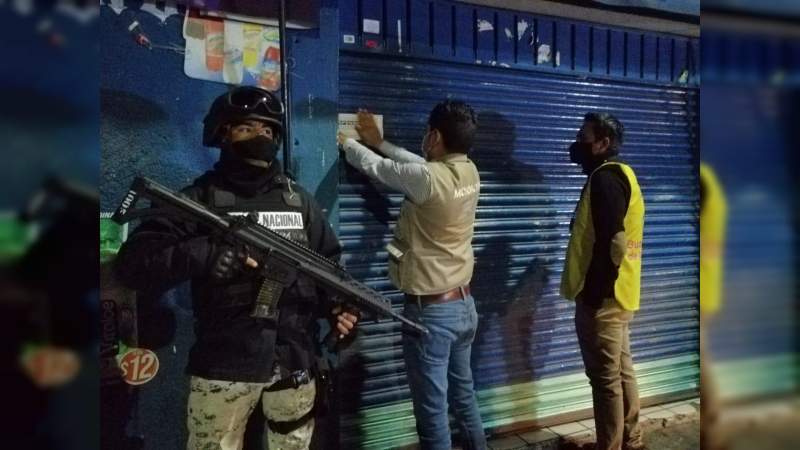 Suspendidos cinco establecimientos en Morelia, por no cumplir medidas sanitarias 