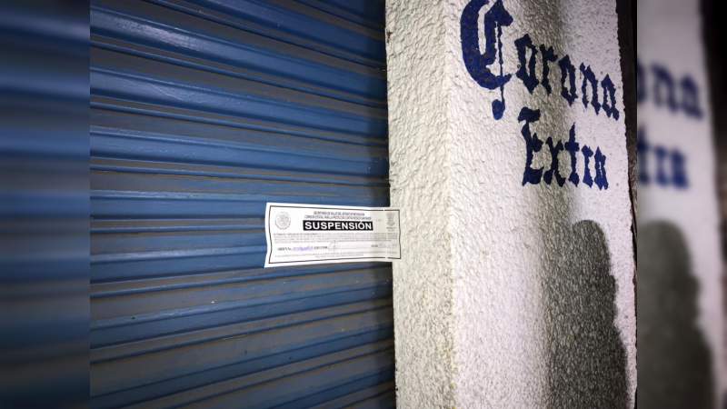 En Morelia, suspenden establecimientos Guardianes de la Salud