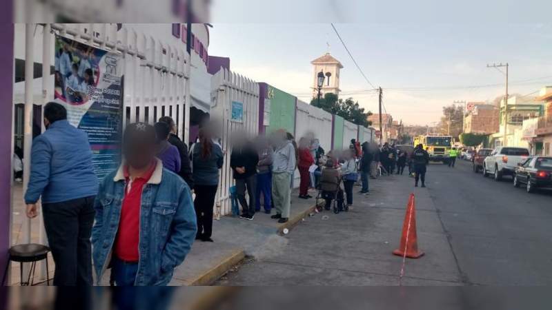 Implementan operativo de vigilancia ante aplicación de vacunas contra COVID-19 en Jacona 