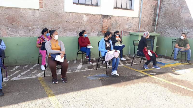 En la 21/a. Zona Militar en Morelia se aplica segunda dosis de vacunas a personal médico de hospitales privados