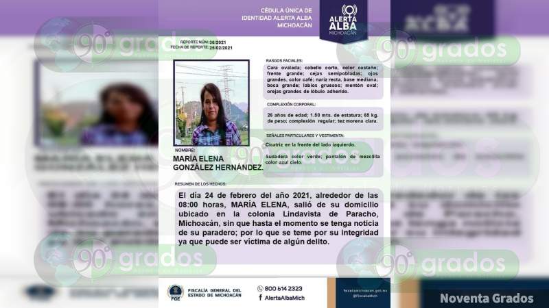 Desaparece joven mujer en Paracho y sus familiares bloquean la carretera