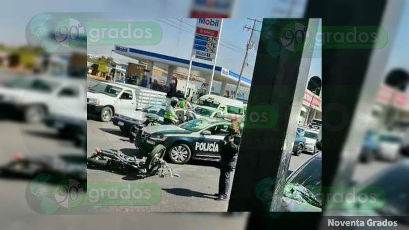 Arrollan a motociclistas en Morelia, Michoacán, resultan heridos