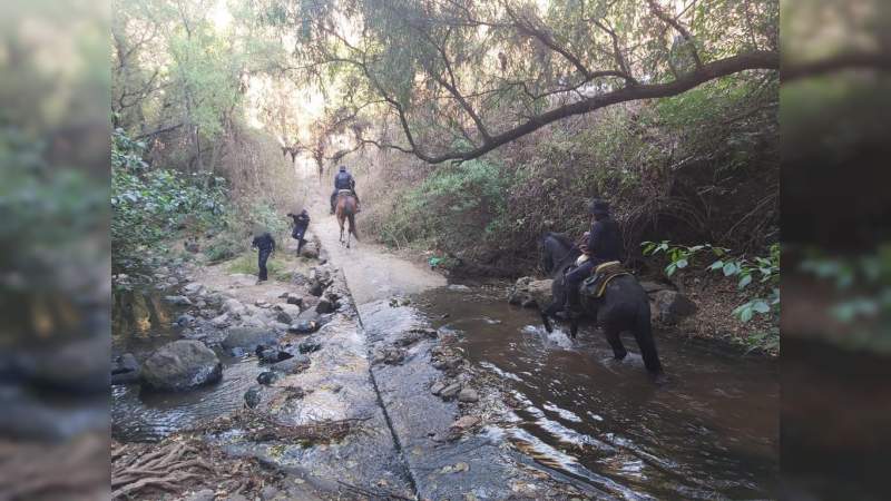 Ante asaltos, despliegan operativo de seguridad en los Filtros Viejos de Morelia 