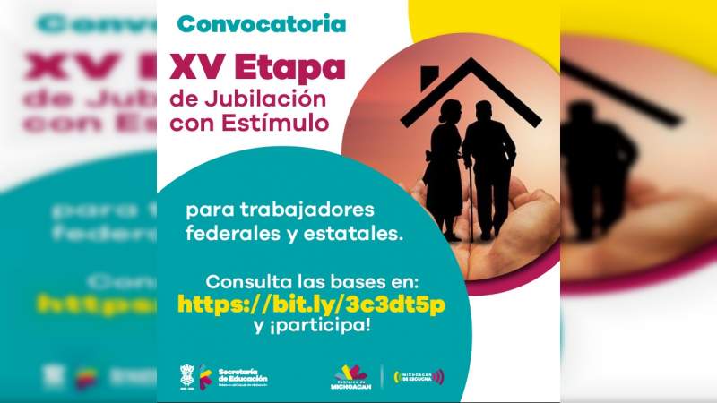 Abierta la convocatoria de la XV etapa de jubilación con estímulo para personal de la SEE 