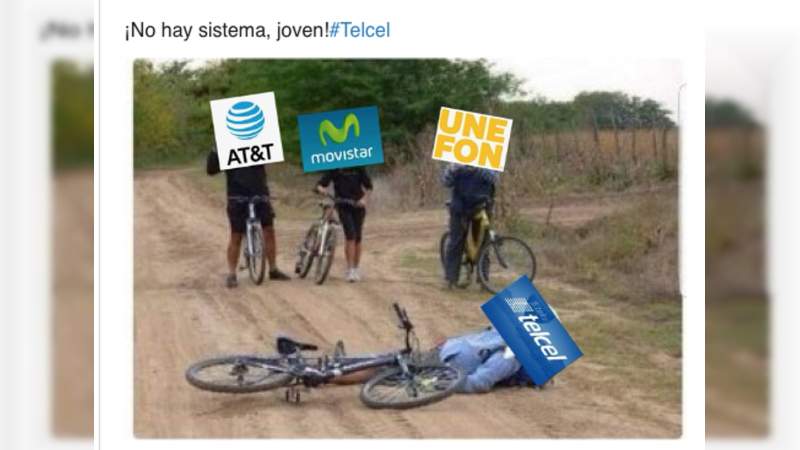 Se cae Telcel, pero no las redes, aquí los mejores memes