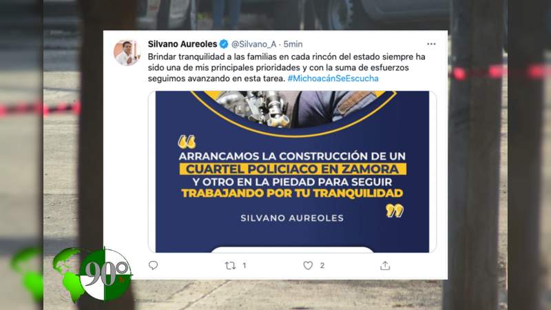 Silvano Aureoles presume llevar tranquilidad a Michoacán, las cifras dicen todo lo contrario 